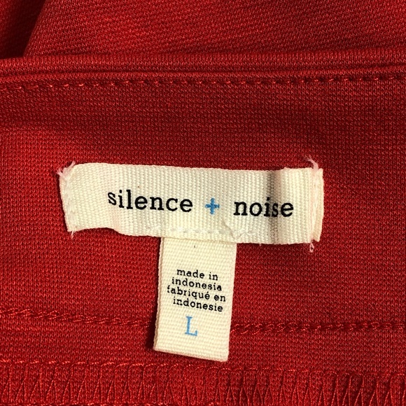 Silence + Noise Orange Bodycon Pull On Skirt L - Picture 3 of 7